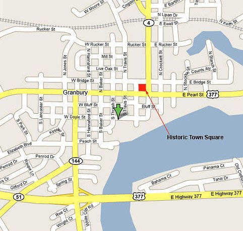 Grandbury, Texas map